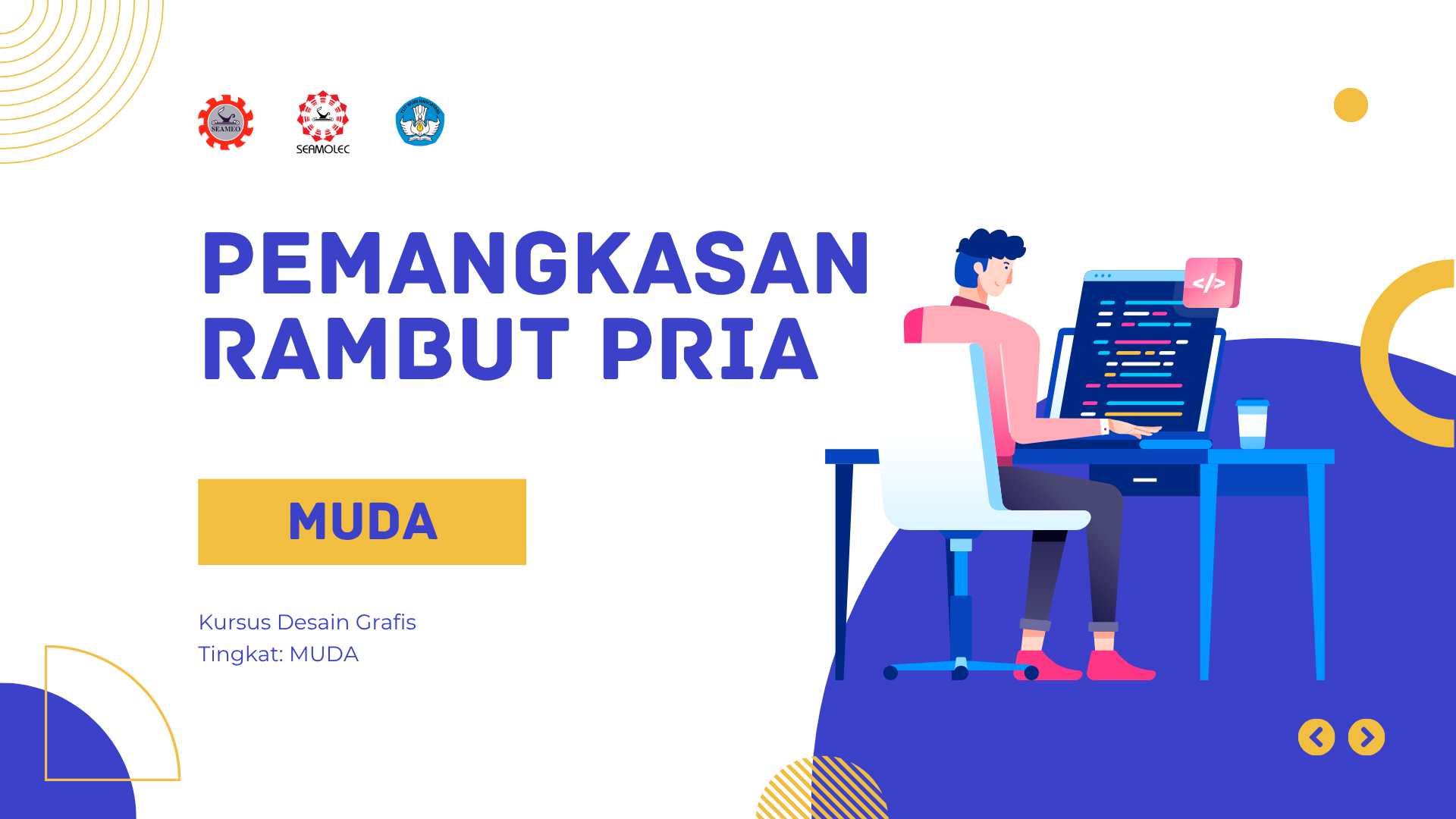 Pemangkasan Rambut Artistik Pria